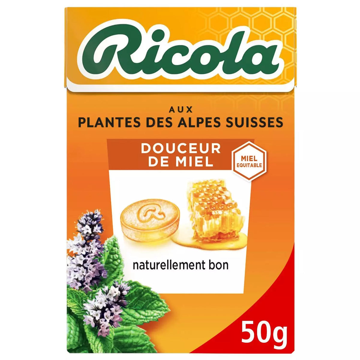 RICOLA Honig-Hustenbonbons zuckerfrei - Schachtel 50g