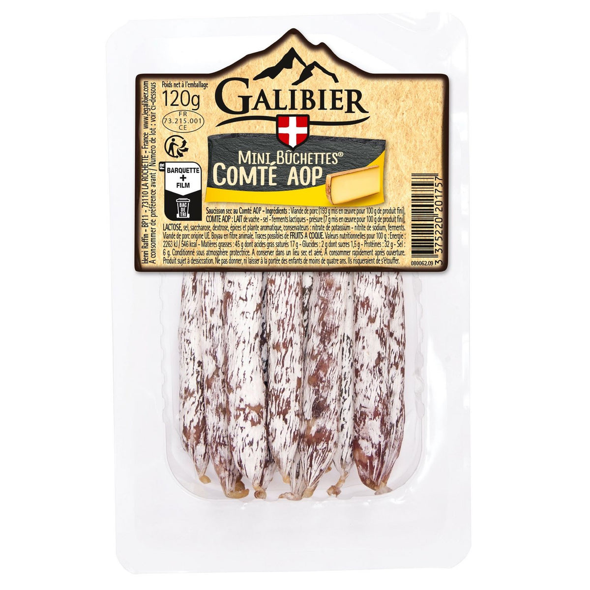 LE GALIBIER Mini Bûchettes mit Comté 120g