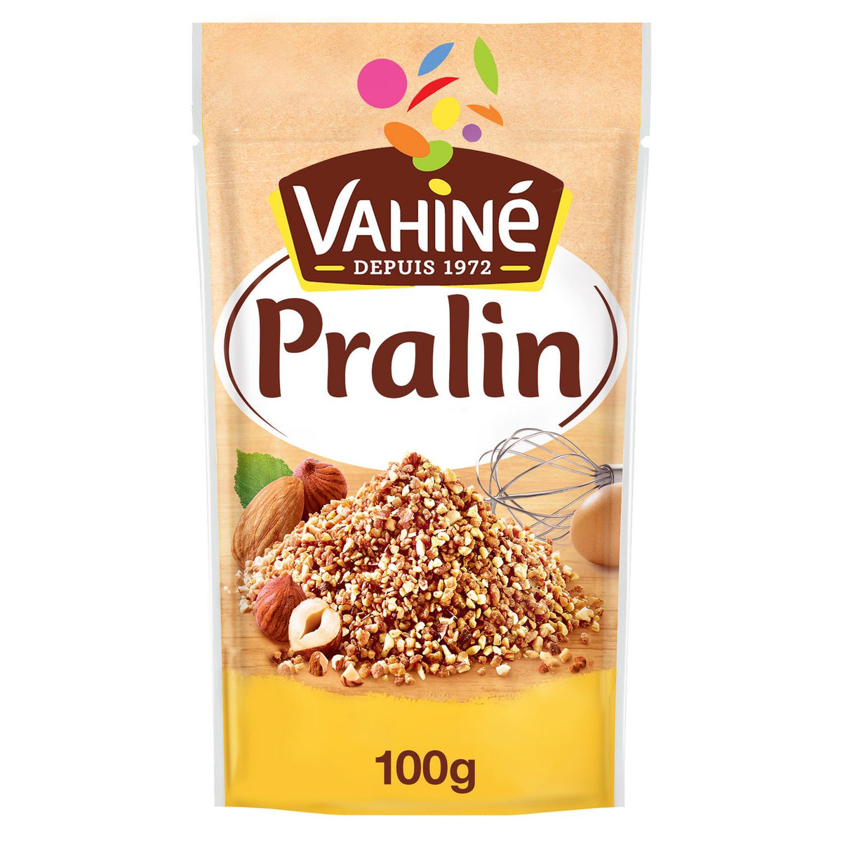 VAHINE Praline 100g – Crunchy Almond & Hazelnut Mix