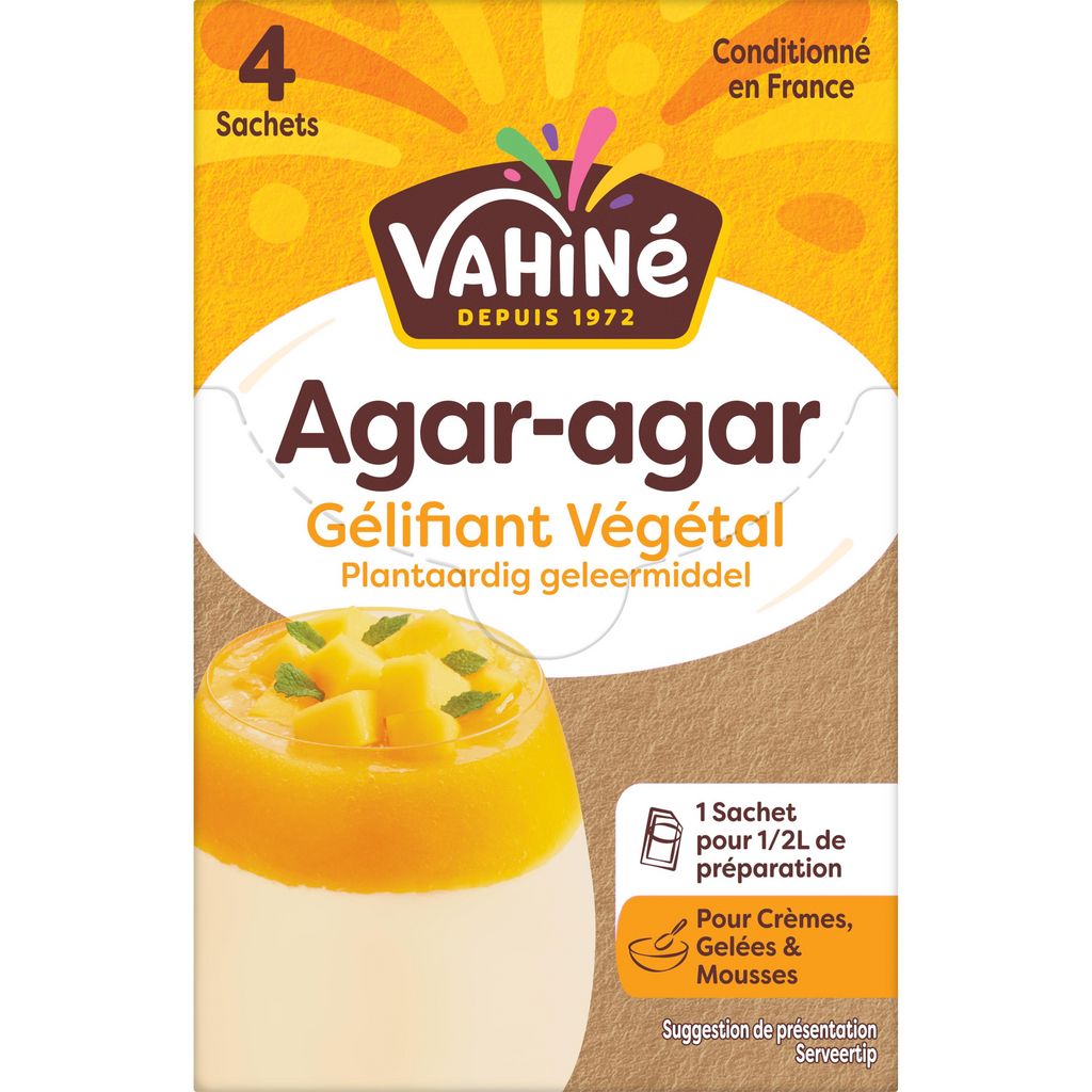 VAHINE Agar-Agar Pflanzliches Geliermittel 8g – Veganer Gelatine-Ersatz