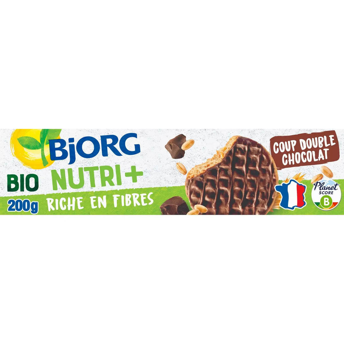 BJORG Bio Double Delight Vollmilchschokolade überzogene Shortbread-Kekse 200g
