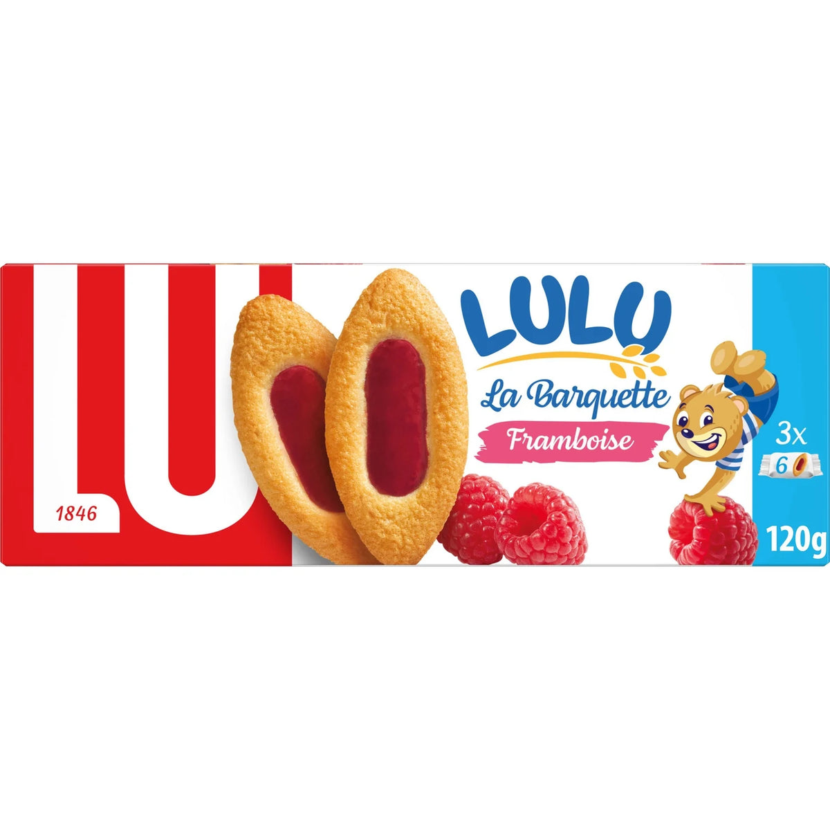 Biscuits à la framboise La Barquette Lulu LU