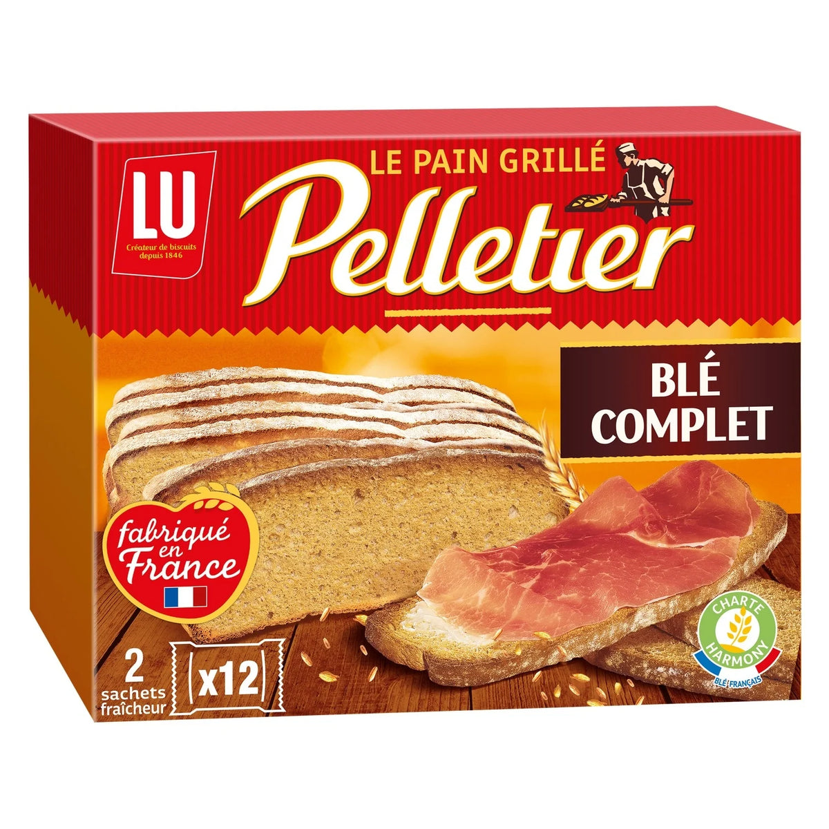 Torrada Integral LU Pelletier – 24 fatias – 500g