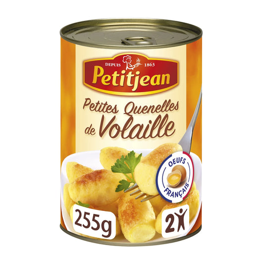 Petites quenelles de poulet PETIT JEAN au bouillon naturel 255g