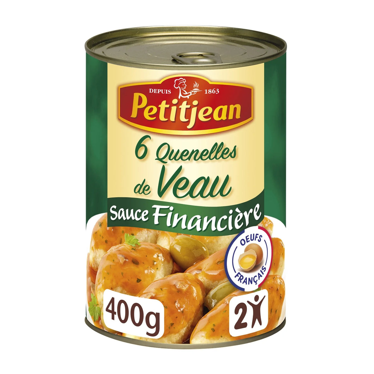 PETIT JEAN Kalbs-Quenelle mit Finanzmeister-Soße 400g