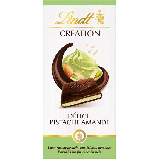 LINDT Création chocolate bar dark Délice pistachio 150g
