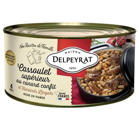 DELPEYRAT Cassoulet Supérieur with duck candied and beans Lingots 1,5kg