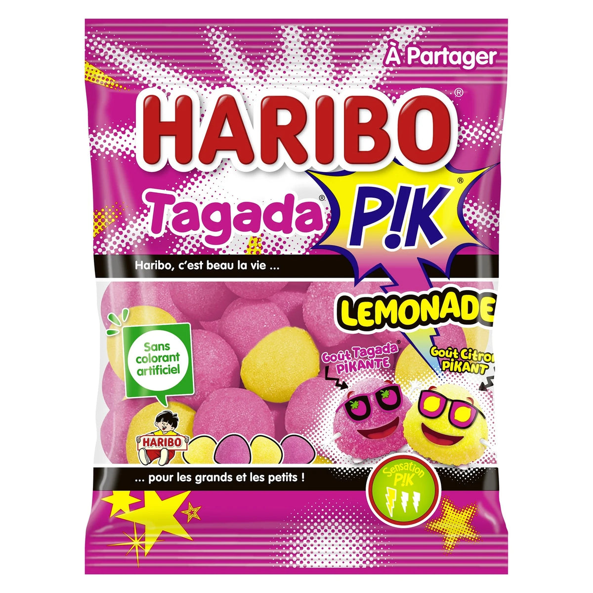 Bonbons HARIBO Tagada Pik Limonade 180 g