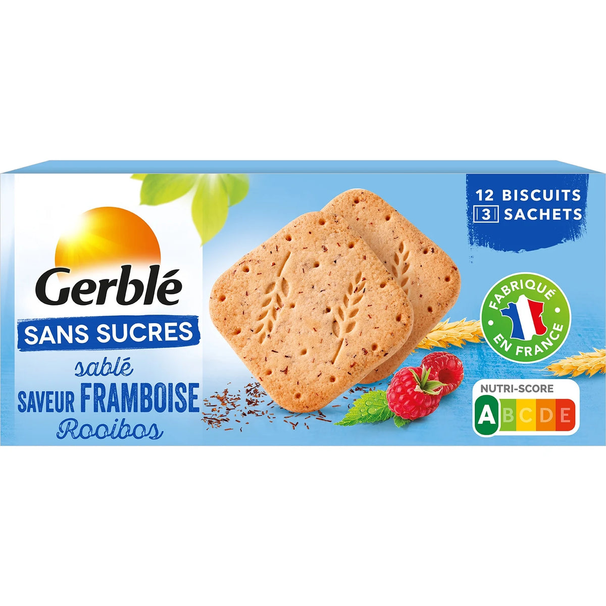 GERBLE Galletas de Rooibos de Frambuesa Sin Azúcar 150g