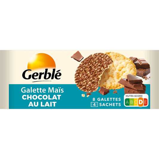 Galettes de maïs au chocolat au lait GERBLE - 124g