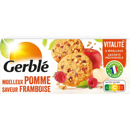 Biscuits moelleux GERBLÉ Pomme Framboise 138g