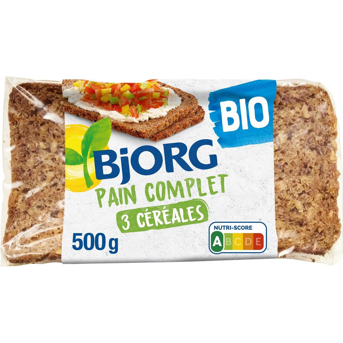 Pain aux 3 céréales bio BJORG 500g*