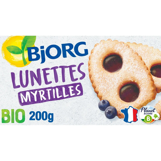BJORG Bio-Blaubeer-„Lunettes“-Kekse 200 g