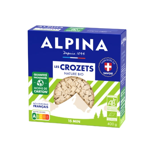 ALPINA Savoie Organic Crozets Pasta – 400g
