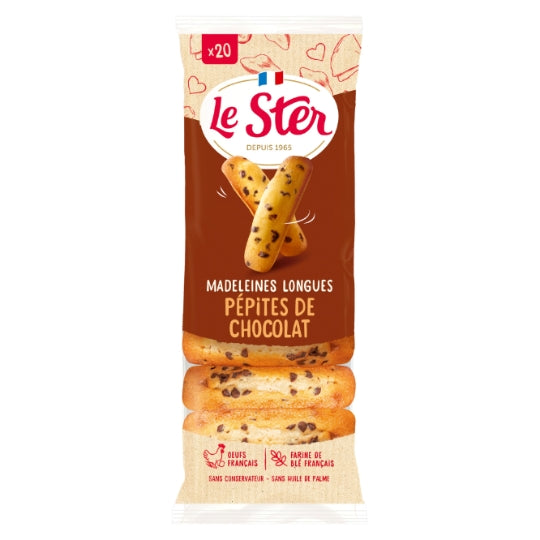 LE STER Long Madeleines with Chocolate Chips 250g