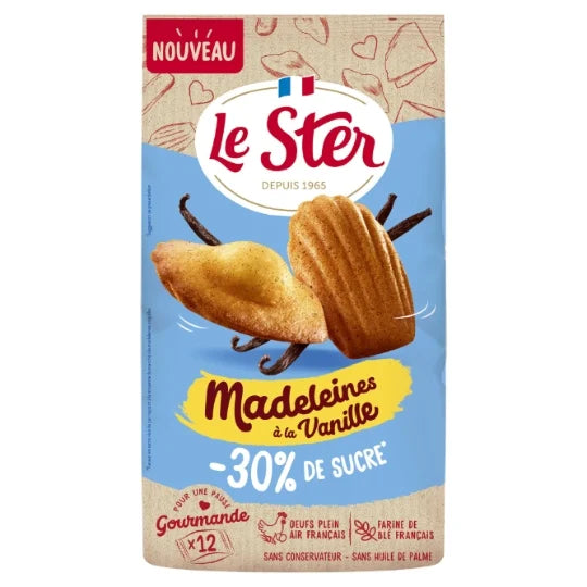 LE STER Vanilla Shell Madeleines -30% Sugar 300g