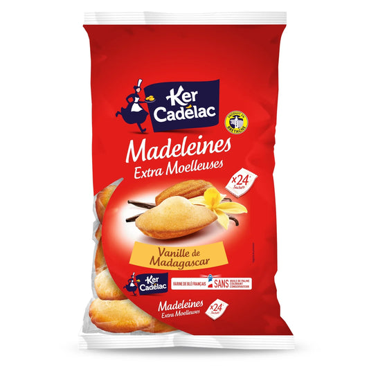 KER CADELAC Madagascan Vanilla madeleines Individual Sachets 600g*