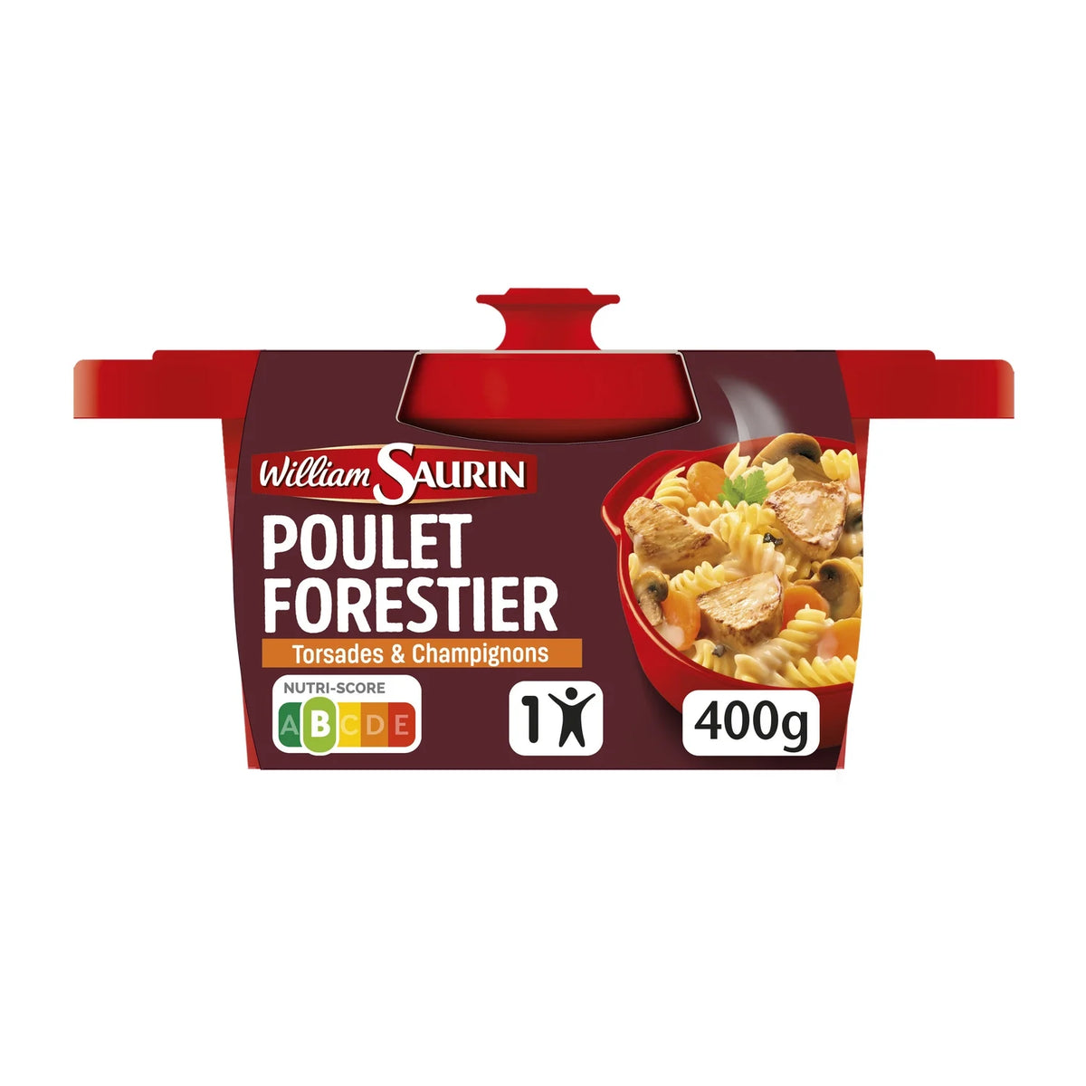 WILLIAM SAURIN Plat Individuel chicken Forestier 400g