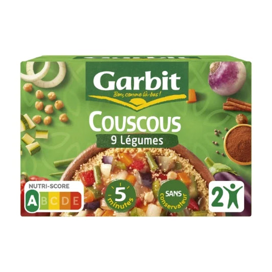 Plato familiar GARBIT Cuscús con 9 verduras 690g