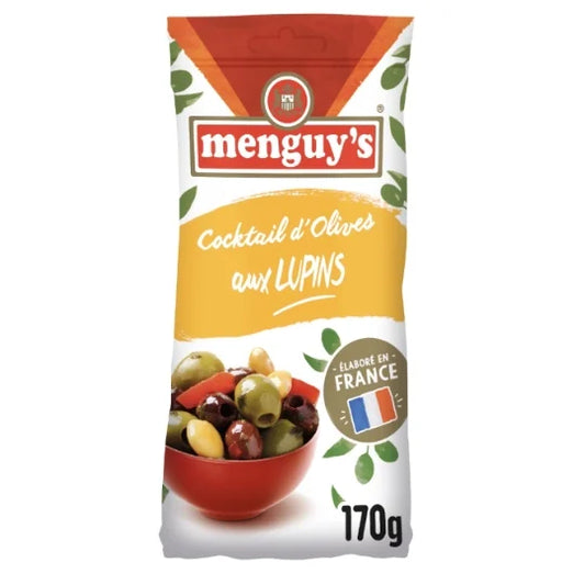 MENGUY'S Pitted Green Olives with Lupins 170g