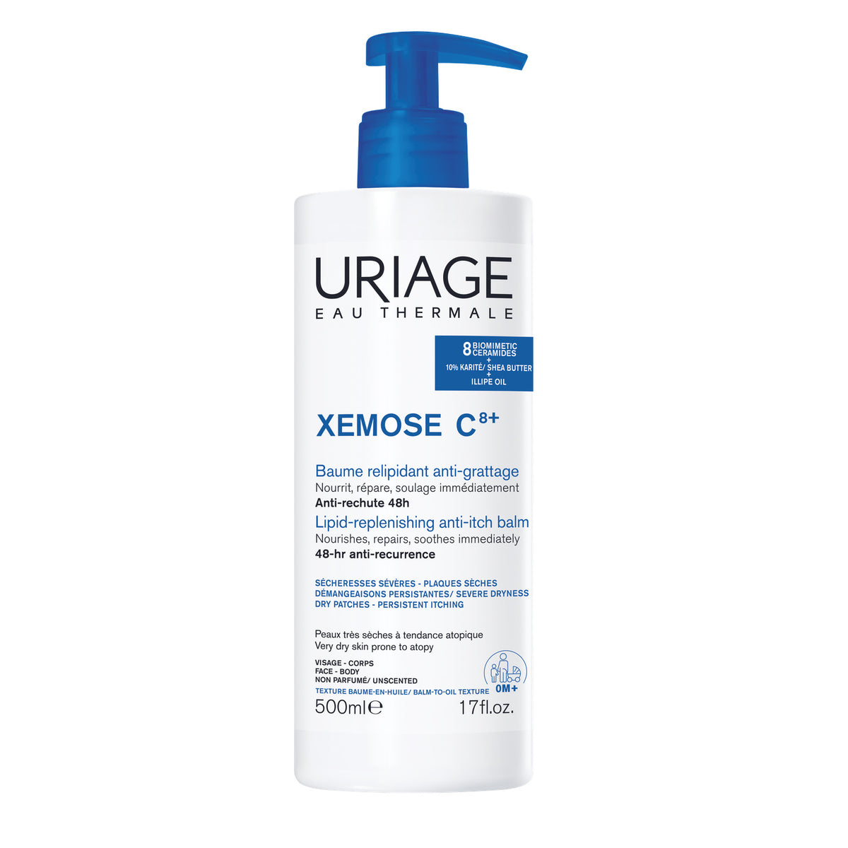 Bálsamo oleoso calmante URIAGE Xémose C8+ 500 ml