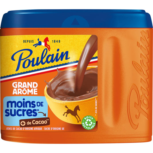POULAIN Chocolate em pó Grand Arôme Menos Açúcares - 47% cacau 400g