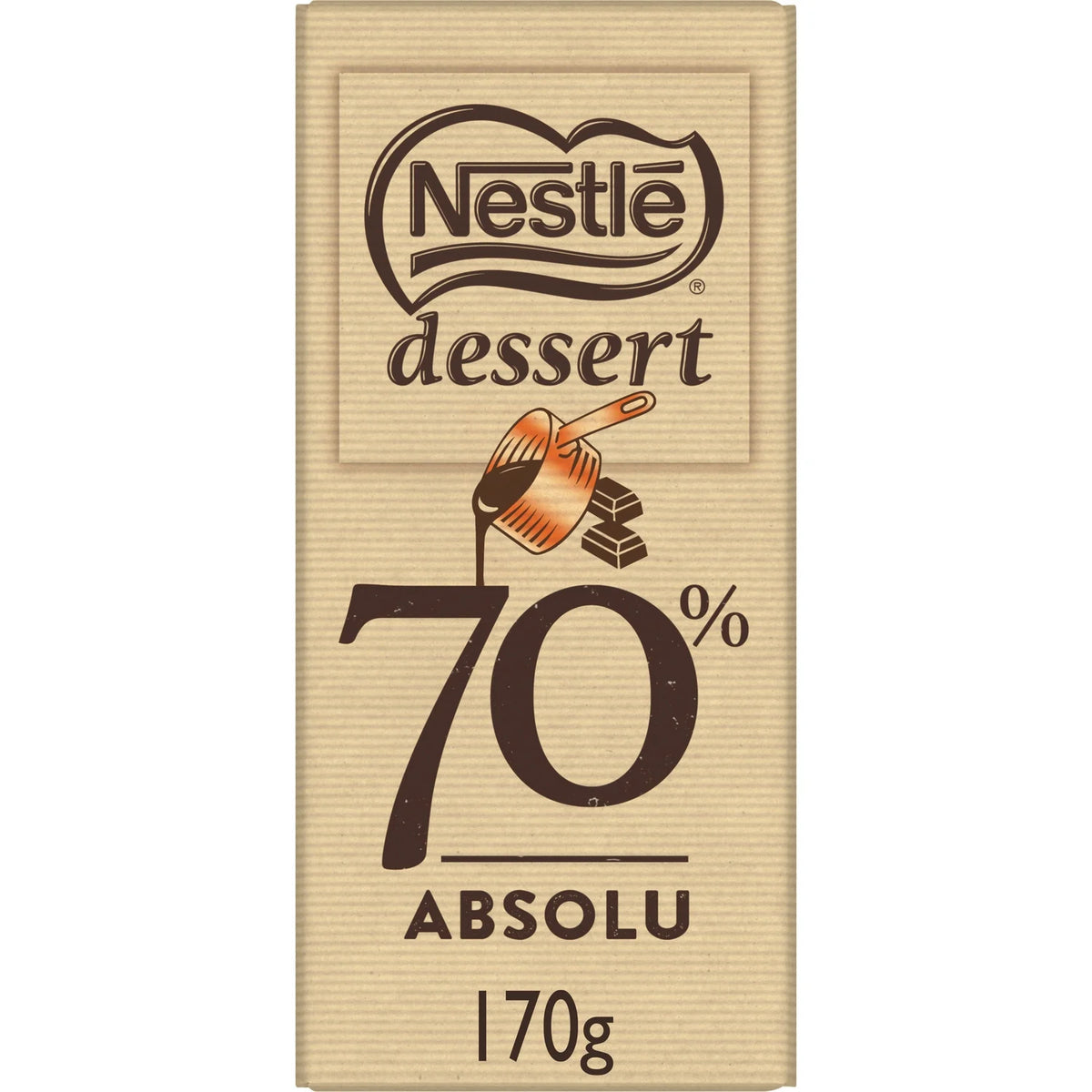NESTLÉ Dessert Dunkle Schokolade 70% Absolu 170g