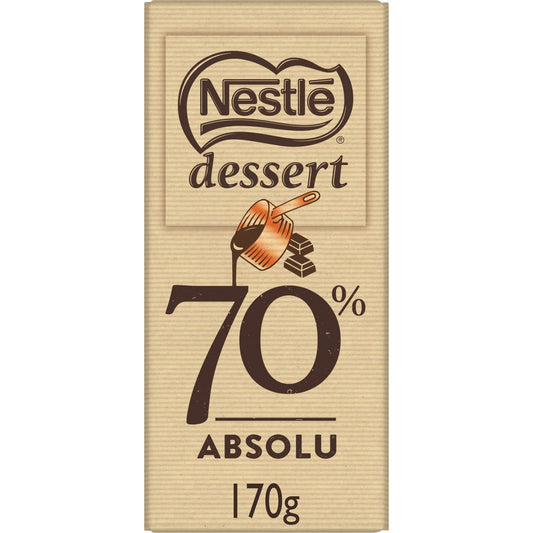 Cioccolato Fondente NESTLÉ Dessert 70% Absolu 170g