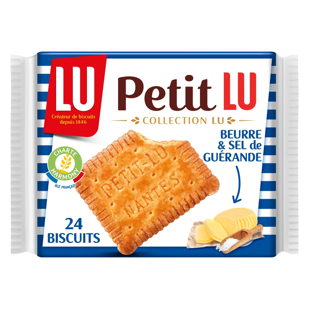 LU Petit Lu – Biscuits au beurre et sel de Guérande 24 biscuits – 200g