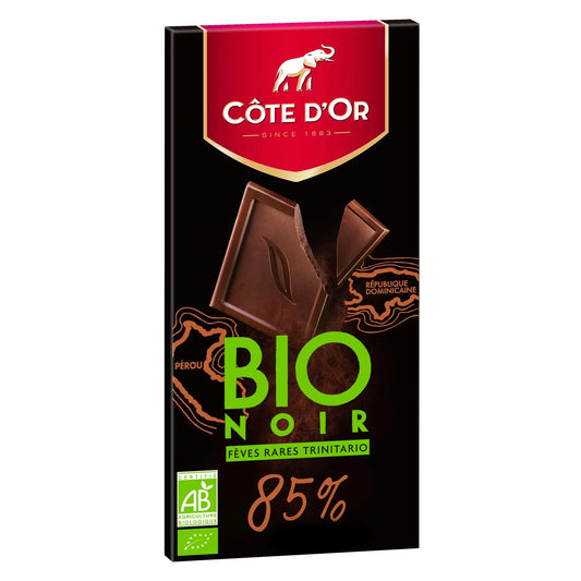 Tavoletta di cioccolato fondente biologico 85% CÔTE D’OR 90g