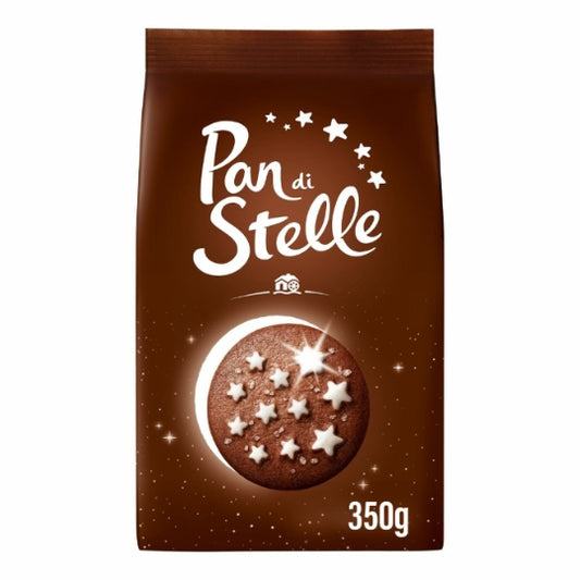 MULINO BIANCO Biscuits Pan Di Stelle au Cacao et Sucre Glace 350g