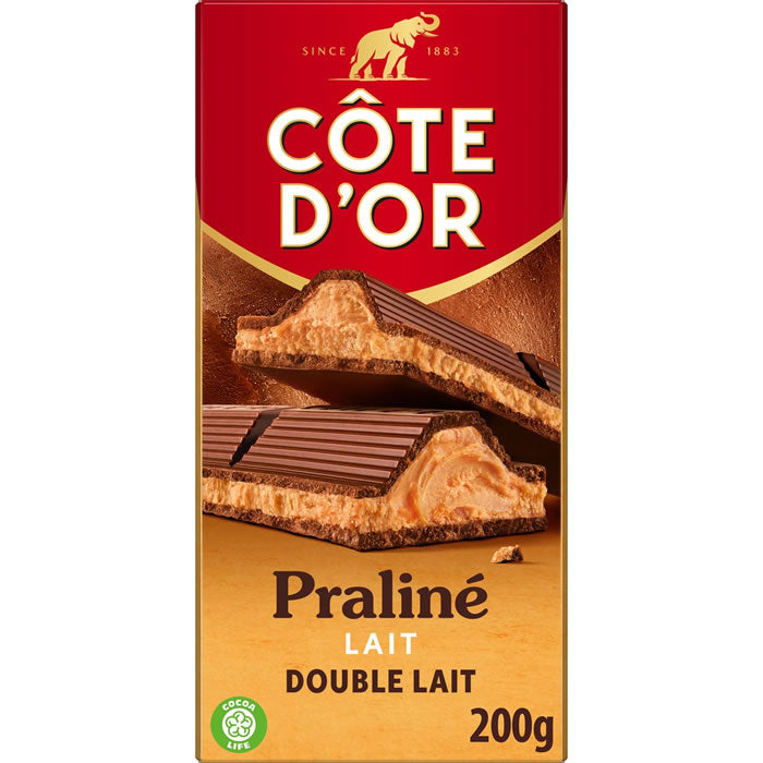CÔTE D’OR Double Milk Praliné Chocolate Bar 200g