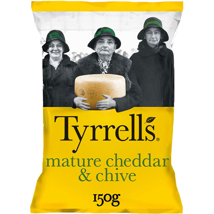 Tyrrell's Chips of potatoes with cheddar and chives 150g