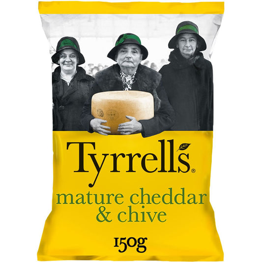 Tyrrell's Chips of potatoes with cheddar and chives 150g