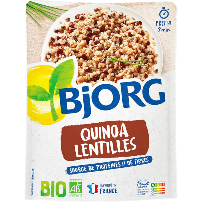 BJORG Bio Mikrowellen Quinoa & Linsen 250 g