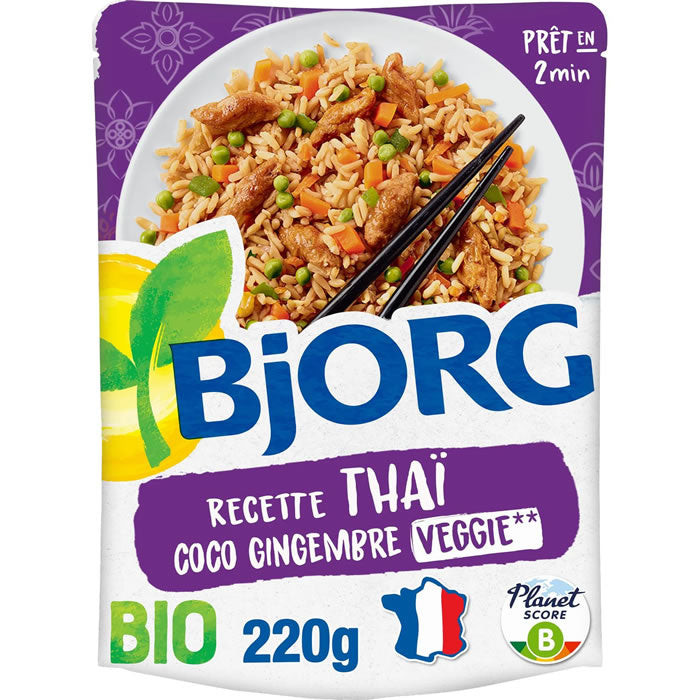 BJORG Bio Kokosnuss-Ingwer-Reis 220 g