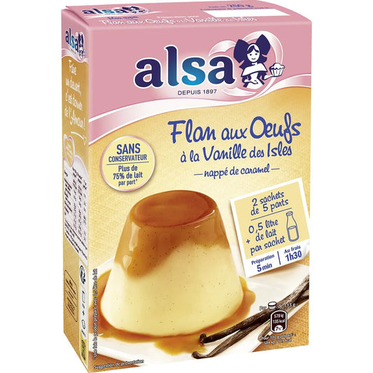 ALSA mix for flan with eggs with vanilla of Isles 250g
