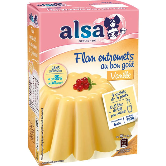 Preparado para flan ALSA con delicioso sabor a vainilla 192g