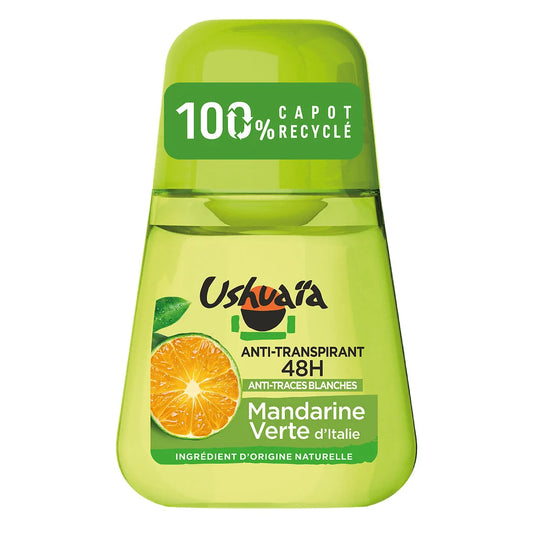 Desodorante antitranspirante USHUAIA antimanchas blancas mandarina verde de Italia 50ml