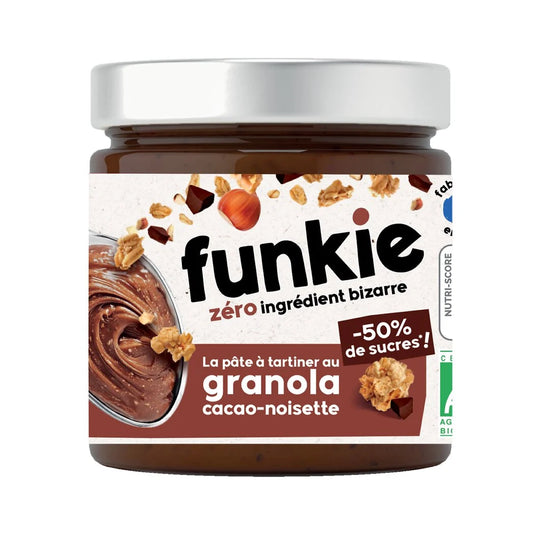 Pasta de Granola Orgânica de Cacau e Avelã FUNKIE 200g