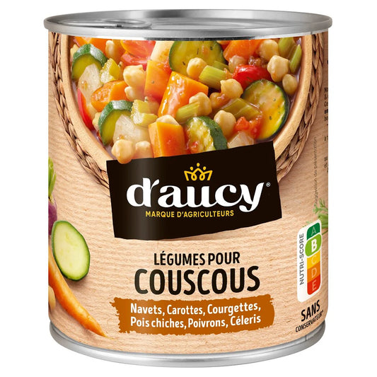 D'AUCY vegetables pour couscous recette Orientale 800g