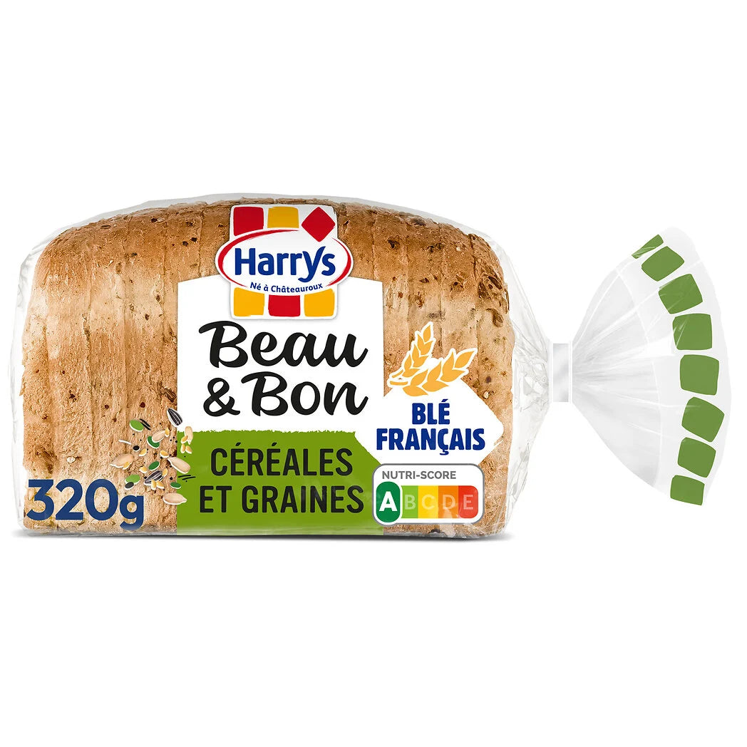 HARRYS Weizenvollkornbrot mit Getreide und Samen - Beau & Bon x14 - 320g