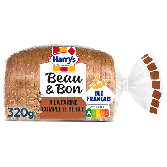 HARRYS sandwich bread complet lin and tournesol - Beau & Bon x14 - 320g*