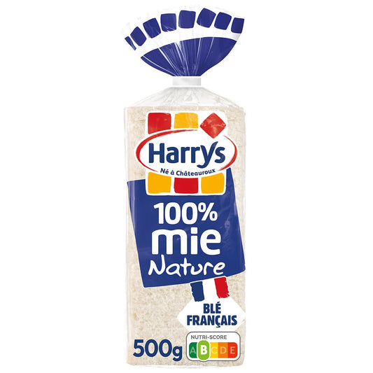 HARRYS 100% Mie - sandwich bread plain crustless petites tranches x20 - 500g*