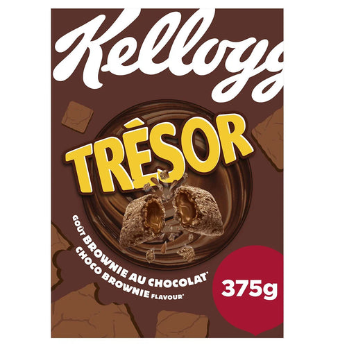 KELLOGG'S Trésor - filled cereal flavor chocolate brownie 375g
