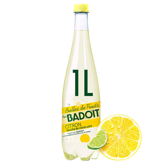 BADOIT Eau gazeuse Bulles of fruits aromatisée lemon 1L