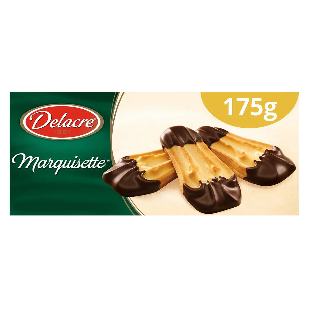 DELACRE Marquisettes-Kekse mit Schokoladenüberzug 175g