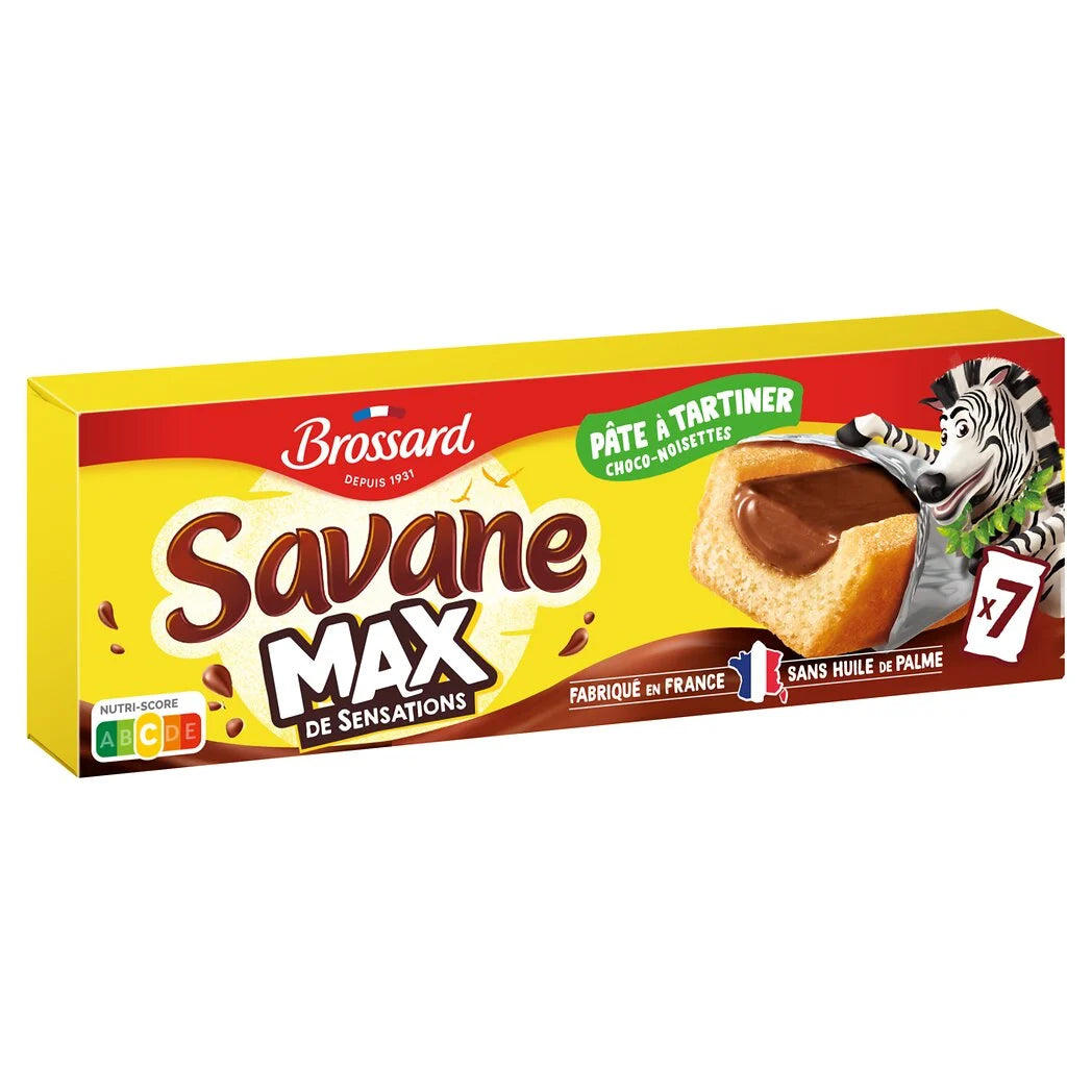 BROSSARD Savane max filled cakes chocolate spread 210g