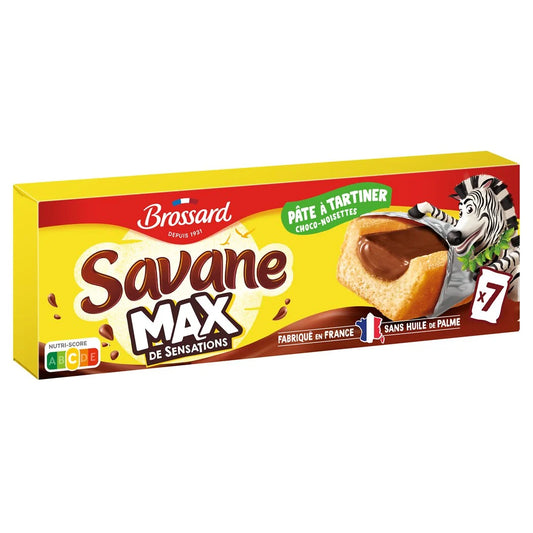 BROSSARD Savane max filled cakes chocolate spread 210g