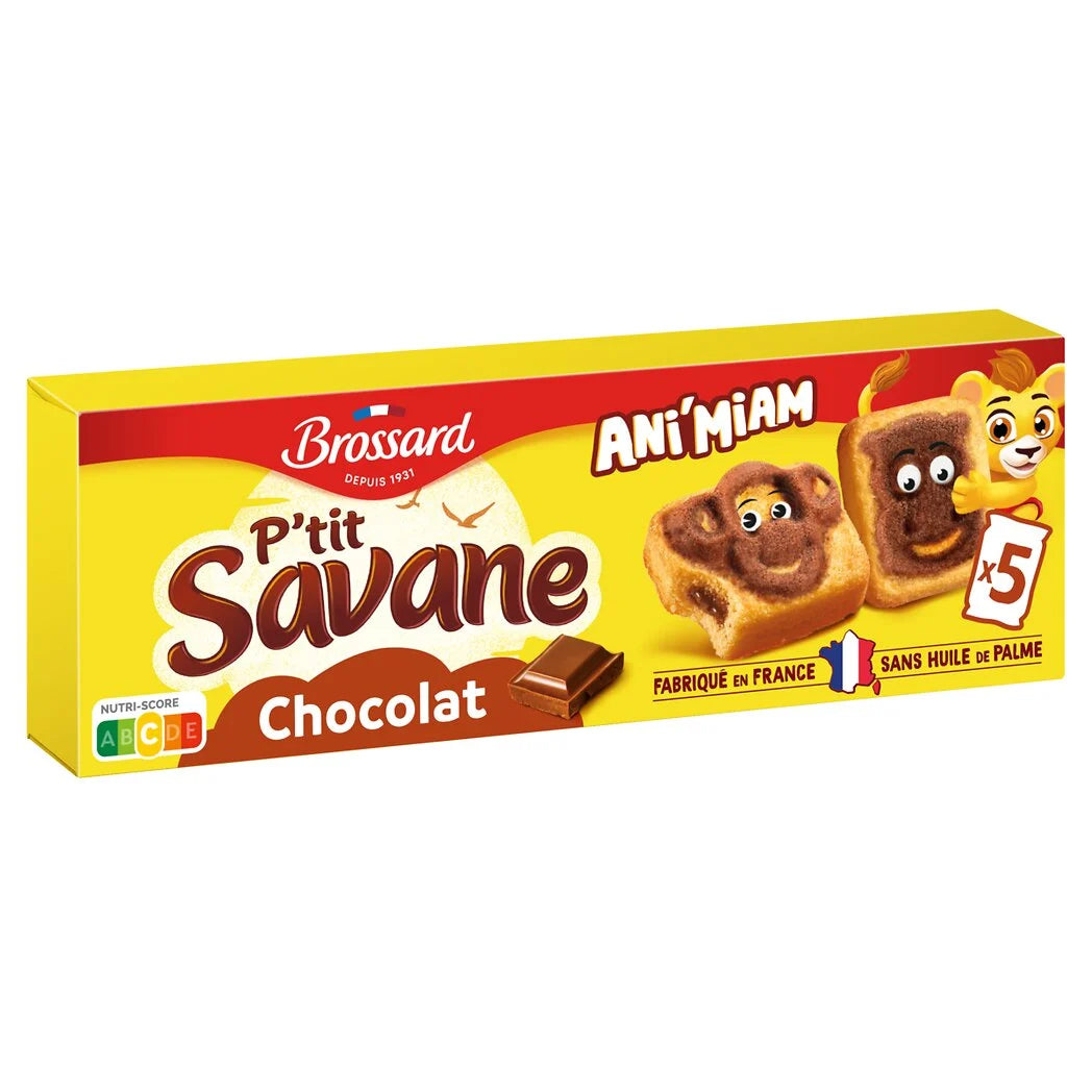 BROSSARD P'tit savane filled cakes animiam chocolate 150g